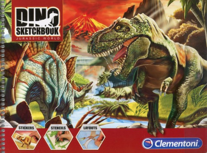 Szkicownik Przygody dinozaurów -  | okładka