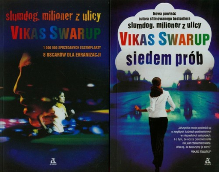 Siedem prób / Slumdog milioner z ulicy Pakiet - Svarup Vikas | okładka