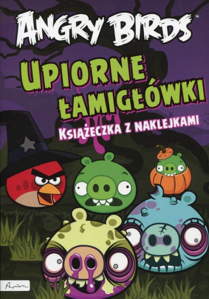 Angry Birds Upiorne łamigłówki Książeczka z naklejkami -  | okładka