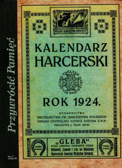 Kalendarz harcerski - Sedlaczek Stanisław | okładka