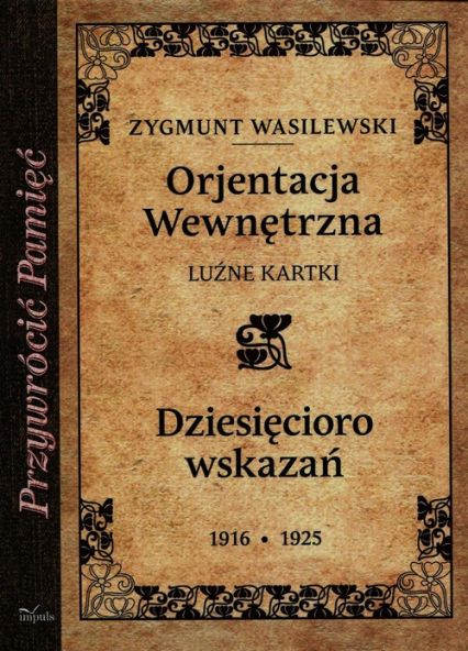 Orjentacja wewnętrzna - Zygmunt Wasilewski | okładka