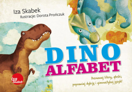 Dinoalfabet - Iza Skabek | okładka