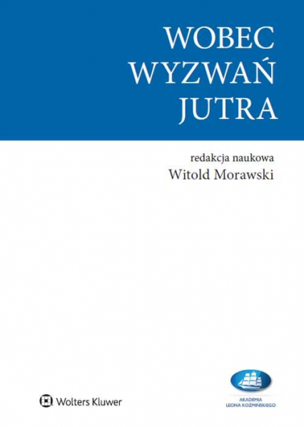 Wobec wyzwań jutra - Witold Morawski | okładka