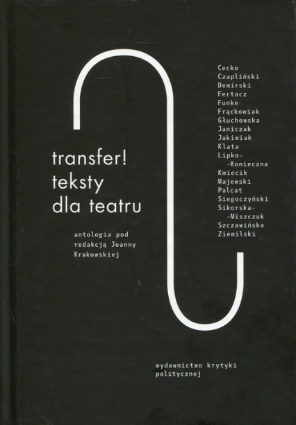 Transfer Teksty dla teatru Antologia -  | okładka
