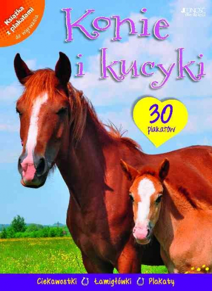 Konie i kucyki Książka z plakatami -  | okładka