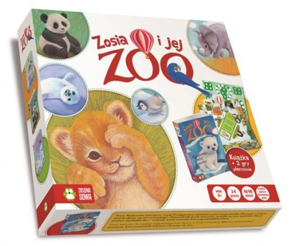 Zosia i jej zoo Książka + 2 gry planszowe -  | okładka