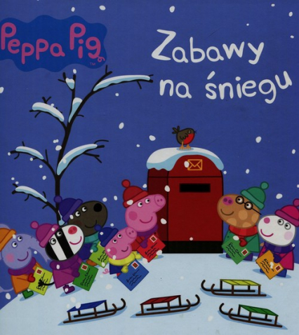 Świnka Peppa Zabawy na śniegu Wizyta Mikołaja -  | okładka