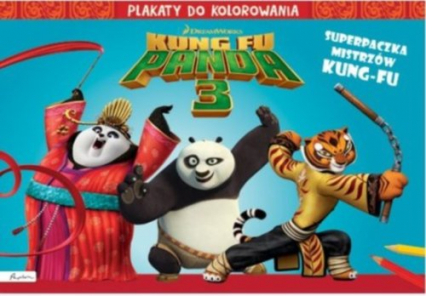 Dream Works Kung Fu Panda 3 Superpaczka Plakaty do kolorowania -  | okładka