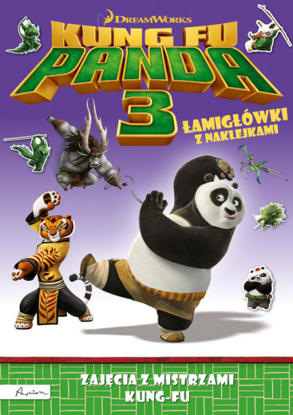 Dream Works Kung Fu Panda 3 Mistrzowie kung-fu Łamigłówki z naklejkami -  | okładka