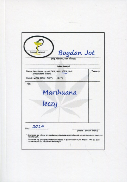 Marihuana leczy - Bogdan Jot | okładka