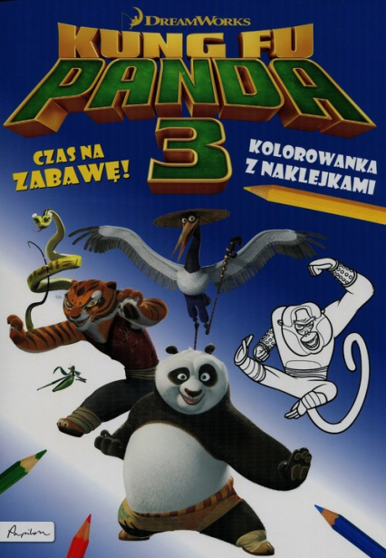 Dream works Kung Fu Panda 3 Czas na zabawę Kolorowanka z naklejkami -  | okładka