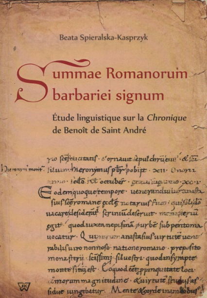 Summae Romanorum barbariei signum - Beata Spieralska-Kasprzyk | okładka