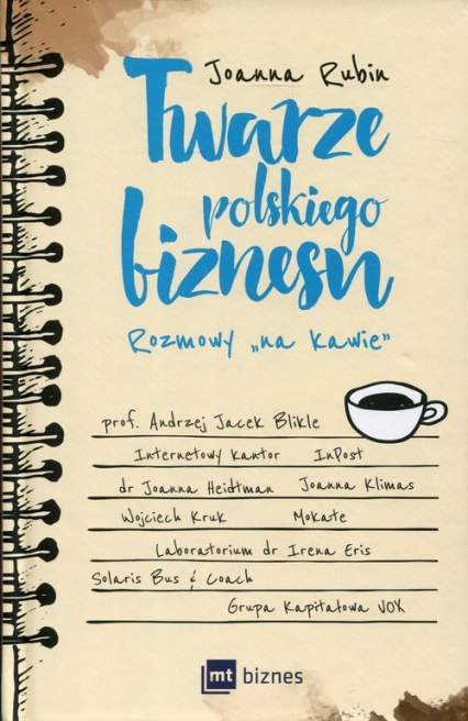 Twarze polskiego biznesu Rozmowy na kawie - Joanna Rubin | okładka
