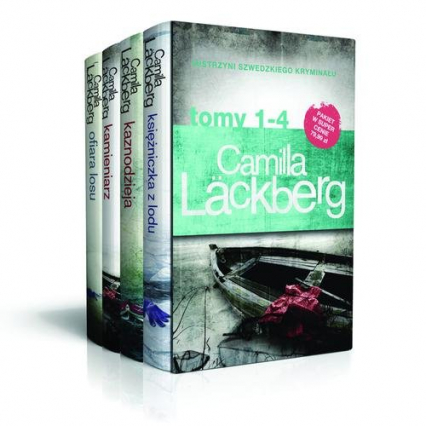 Księżniczka z lodu / Kaznodzieja / Kamieniarz / Ofiara losu Pakiet Camilla Lackberg Tom 1-4 - Camilla  Läckberg | okładka
