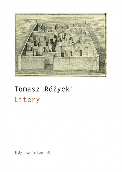 Litery - Tomasz Różycki | okładka