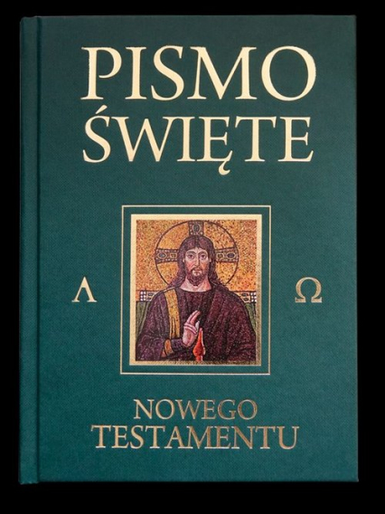Pismo Święte Nowego Testamentu zielone - Kazimierz Romaniuk | okładka