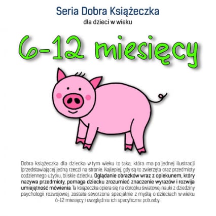 Seria Dobra Książeczka dla dzieci w wieku 6-12 miesięcy - Agnieszka Starok | okładka