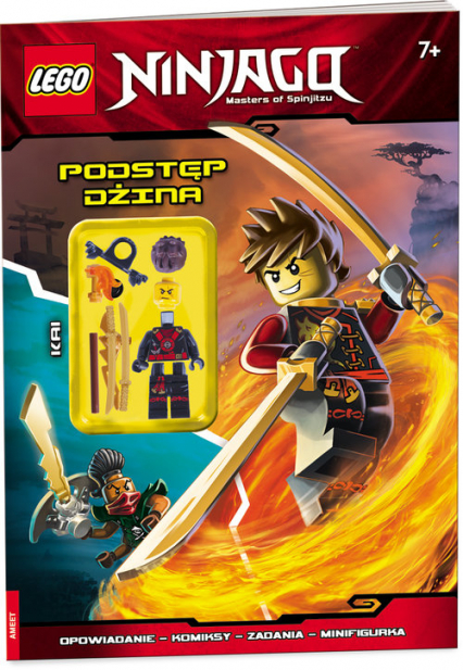 Lego Ninjago Podstęp Dżina opowiadanie, komiksy, zadania, minifigurka -  | okładka