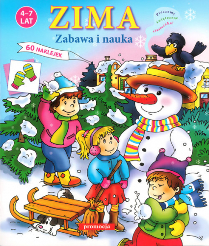 Zima Zabawa i nauka Naklejanki (4-7 lat) -  | okładka