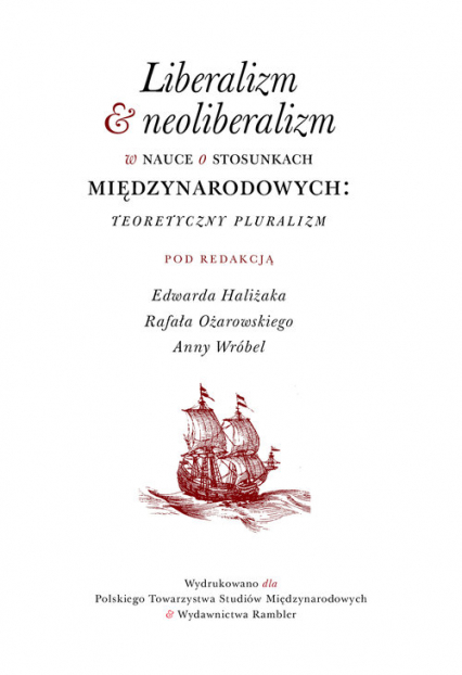 Liberalizm & neoliberalizm w nauce o stosunkach miedzynarodowych Teoretyczny pluralizm -  | okładka