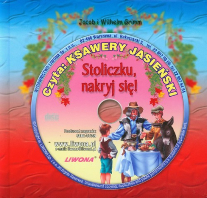 Stoliczku nakryj się Słuchowisko + CD - Grimm  Wilhelm, Grimm Jakub | okładka