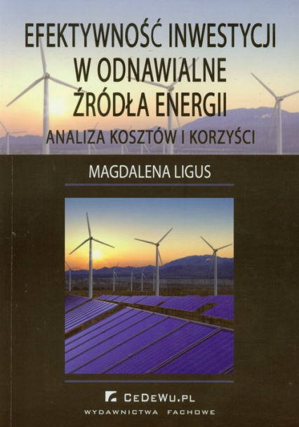 Efektywność inwestycji w odnawialne źródła energii Analiza kosztów i korzyści - Magdalena Ligus | okładka