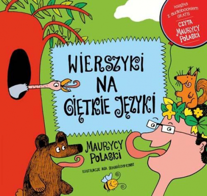 Wierszyki na giętkie języki + płyta CD - Maurycy Polaski | okładka