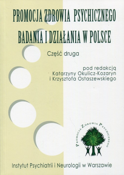 Promocja zdrowia psychicznego Badania i działania w Polsce Część 2 -  | okładka