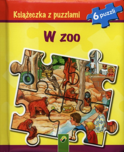 Książeczka z puzzlami W zoo 6 puzzli -  | okładka