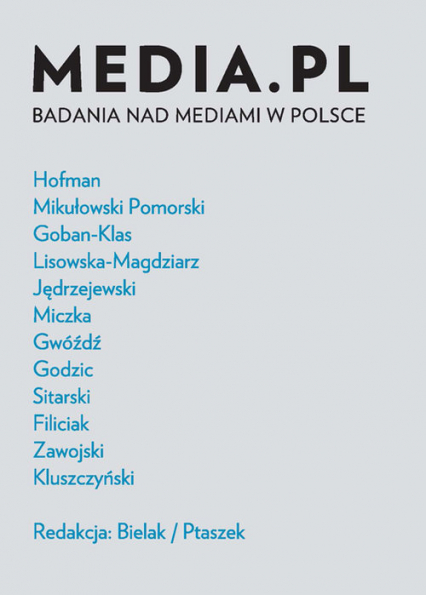 Media.pl Badanie nad mediami w Polsce -  | okładka