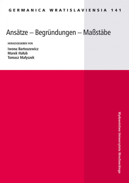 Ansatze - Begrundungen - Maßstäbe -  | okładka