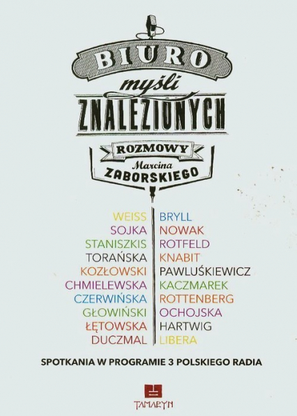 Biuro myśli znalezionych Rozmowy Marcina Zaborskiego - Marcin Zaborski | okładka
