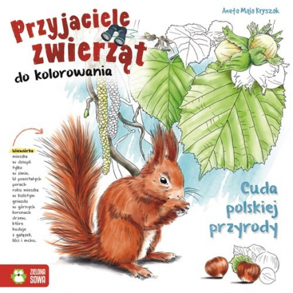 Przyjaciele zwierząt do kolorowania Cuda polskiej przyrody -  | okładka