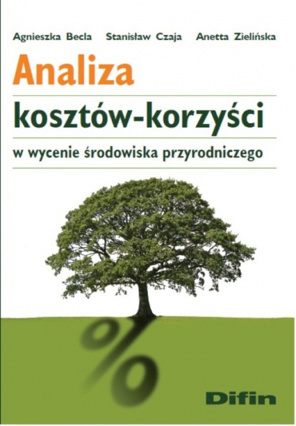 Analiza kosztów-korzyści w wycenie środowiska przyrodniczego - Becla Agnieszka, Czaja Stanisław, Zielińska Anetta | okładka