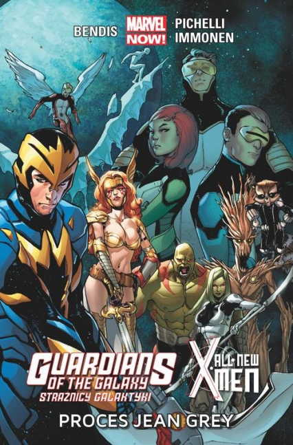 Guardians of the Galaxy Strażnicy Galaktyki / All-New X-Men: Proces Jean Grey - Bendis Brian Michael, Pichelli Sara, Immonen Stuart, Marquez David | okładka