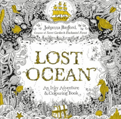 Lost Ocean An Inky Adventure & Colouring Book - Johanna Basford | okładka