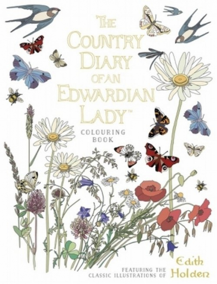 The Country Diary of an Edwardian Lady Colouring Book - Edith Holden | okładka