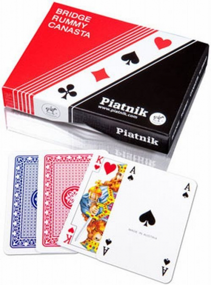 Karty do gry Piatnik 2 talie standard podwójne -  | okładka