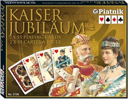 Karty do gry Piatnik 2 talie lux Kaiser -  | okładka