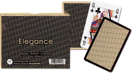 Karty do gry Piatnik 2 talie Eleganckie -  | okładka