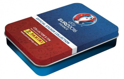 Puszka mini z naklejkami UEFA Euro 2016 -  | okładka