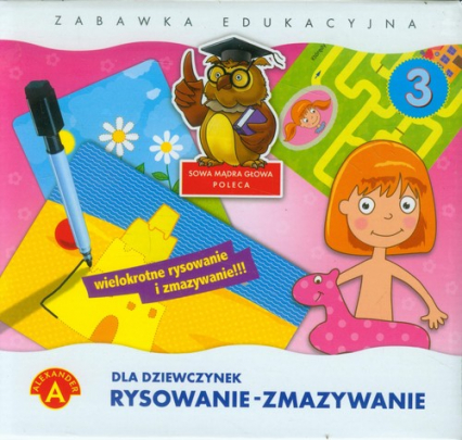 Rysowanie-zmazywanie 3 Dla dziewczynek Zabawka edukacyjna -  | okładka