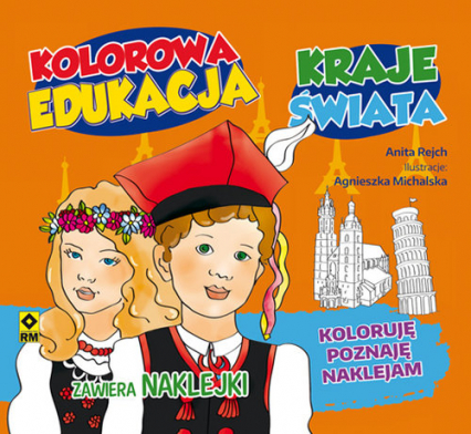 Kolorowa edukacja Kraje świata Naklejka - Anita Rejch | okładka