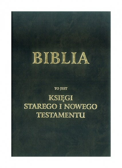 Biblia to jest księgi Starego i Nowego Testamentu wg. J. Wujka -  | okładka
