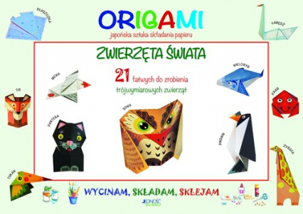 Wycinam składam sklejam Origami Zwierzęta świata - Irene Mazza | okładka