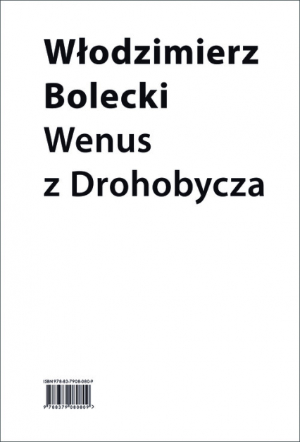 Wenus z Drohobycza - Bolecki Włodzimierz | okładka