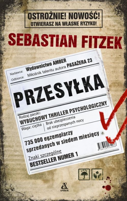 Przesyłka - Sebastian Fitzek | okładka