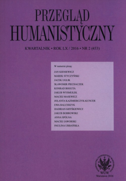 Przegląd Humanistyczny 2/2016 -  | okładka