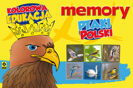 Ptaki Polski Memory Kolorowa Edukacja - Jędrzejewska-Szmek Krystyna, Kryciński Michał | okładka