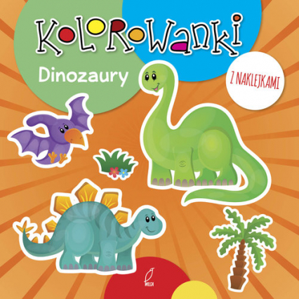 Kolorowanki z naklejkami Dinozaury -  | okładka